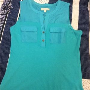 Banana Republic Teal Sleeveless Top